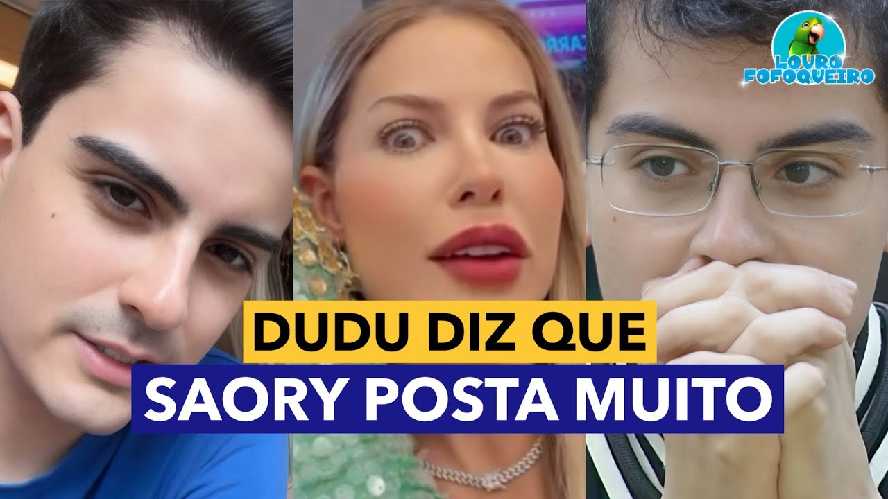 Dudu diz que Saory posta muito e casal visita rádio em BH