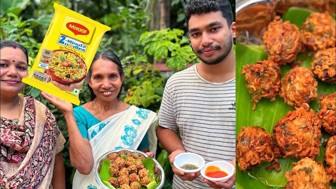 Maggi വട ഉണ്ടാക്കി മുത്തശ്ശി ഞെട്ടി പോയി😳 | മാഗ്ഗി വട | Maggi Vada Recipe