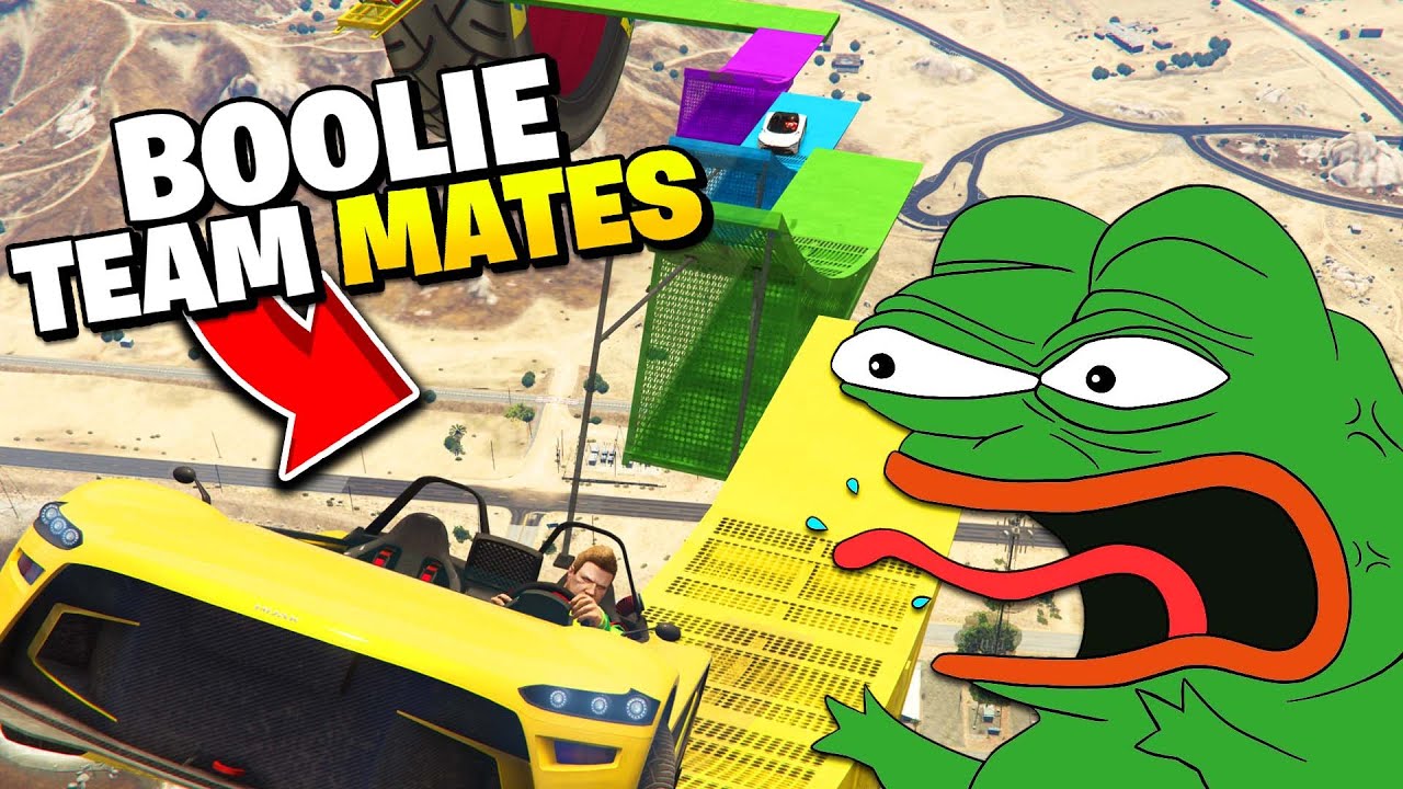 WINNING RACE BY BOOLIE EVERYONE! GTA 5 Funny Moments