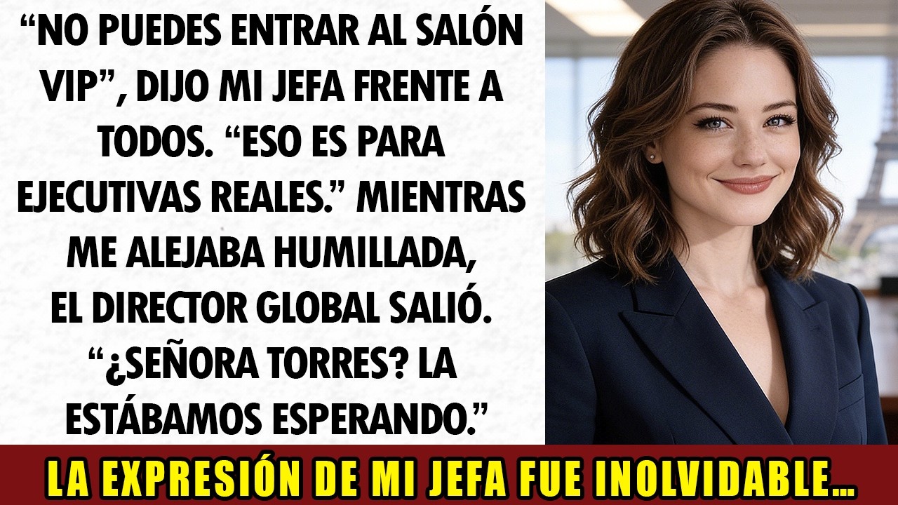 Mi Jefa Me Negó El Acceso Al Salón VIP… No Sabia Que Yo Figuraba En El Contrato Maestro
