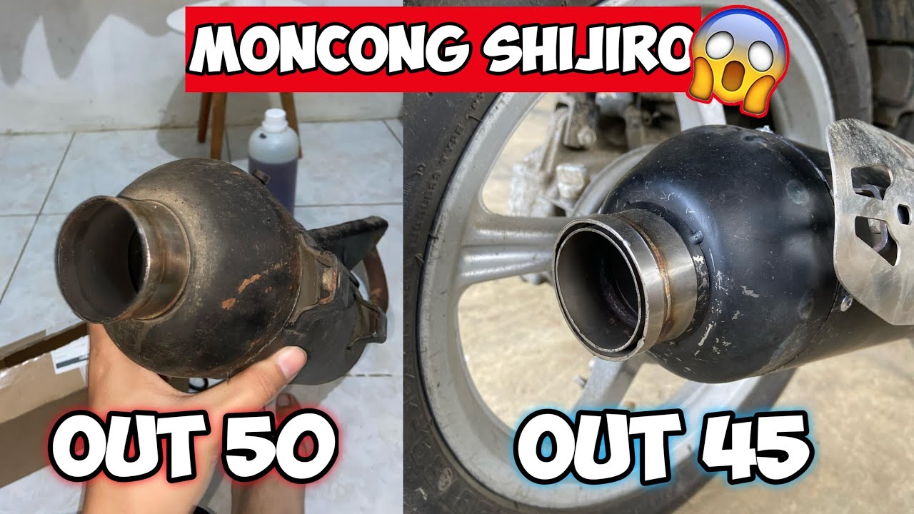 GANTI MONCONG KNALPOT DARI OUT 50 KE OUT 45 ‼️ - VLOG GANTI MONCONG SHIJIRO