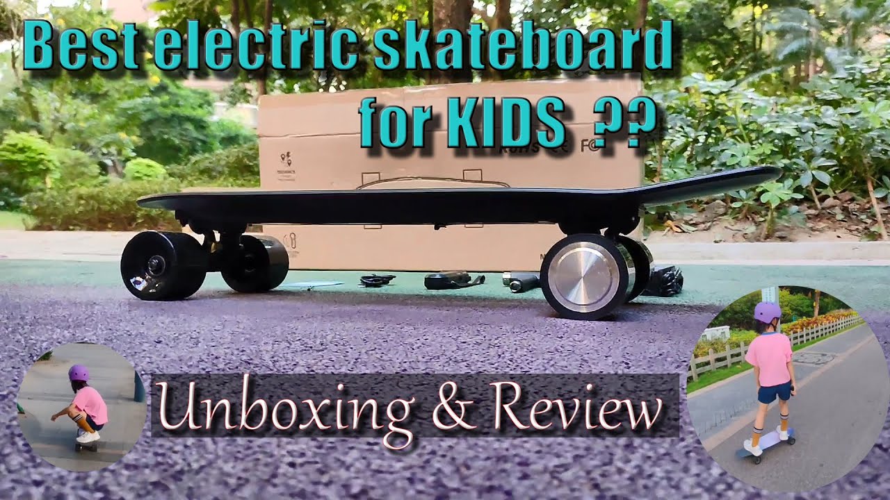 Best electric skateboard for kids?Unboxing and Review on my daughter's jking board 1 year of riding
