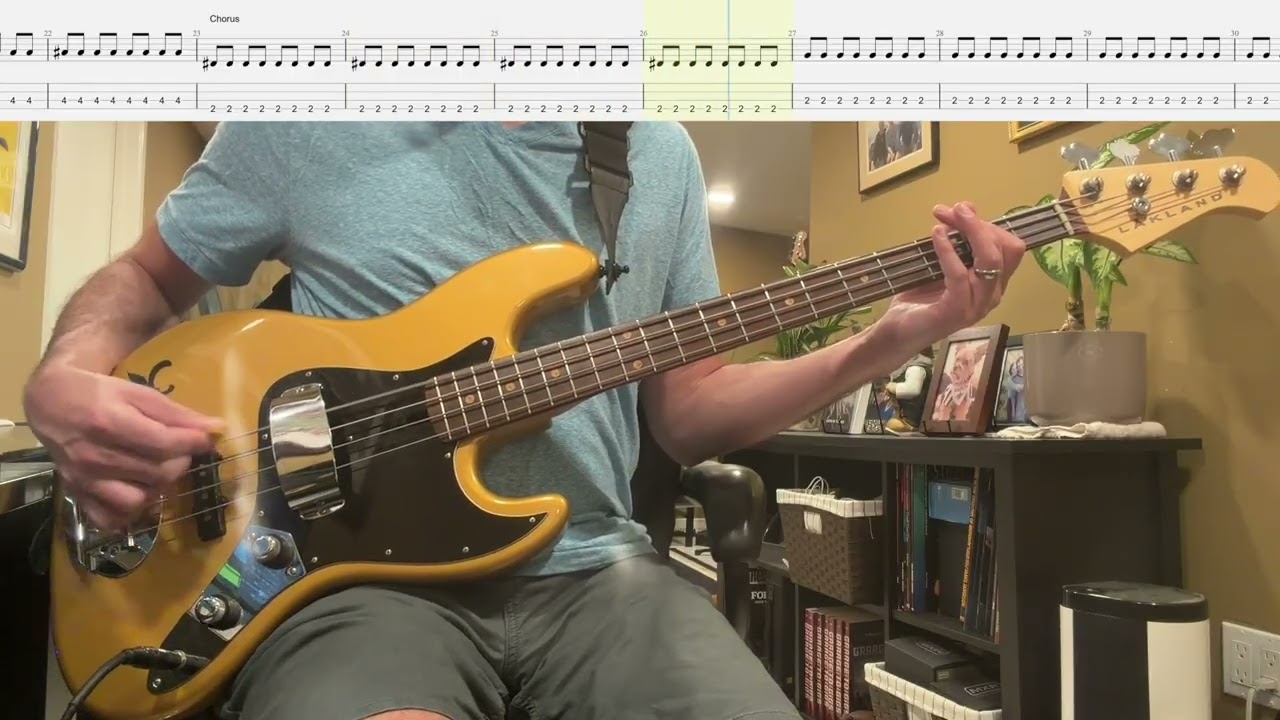 Mony Mony by Billy Idol Isolated Bass Cover with Tab