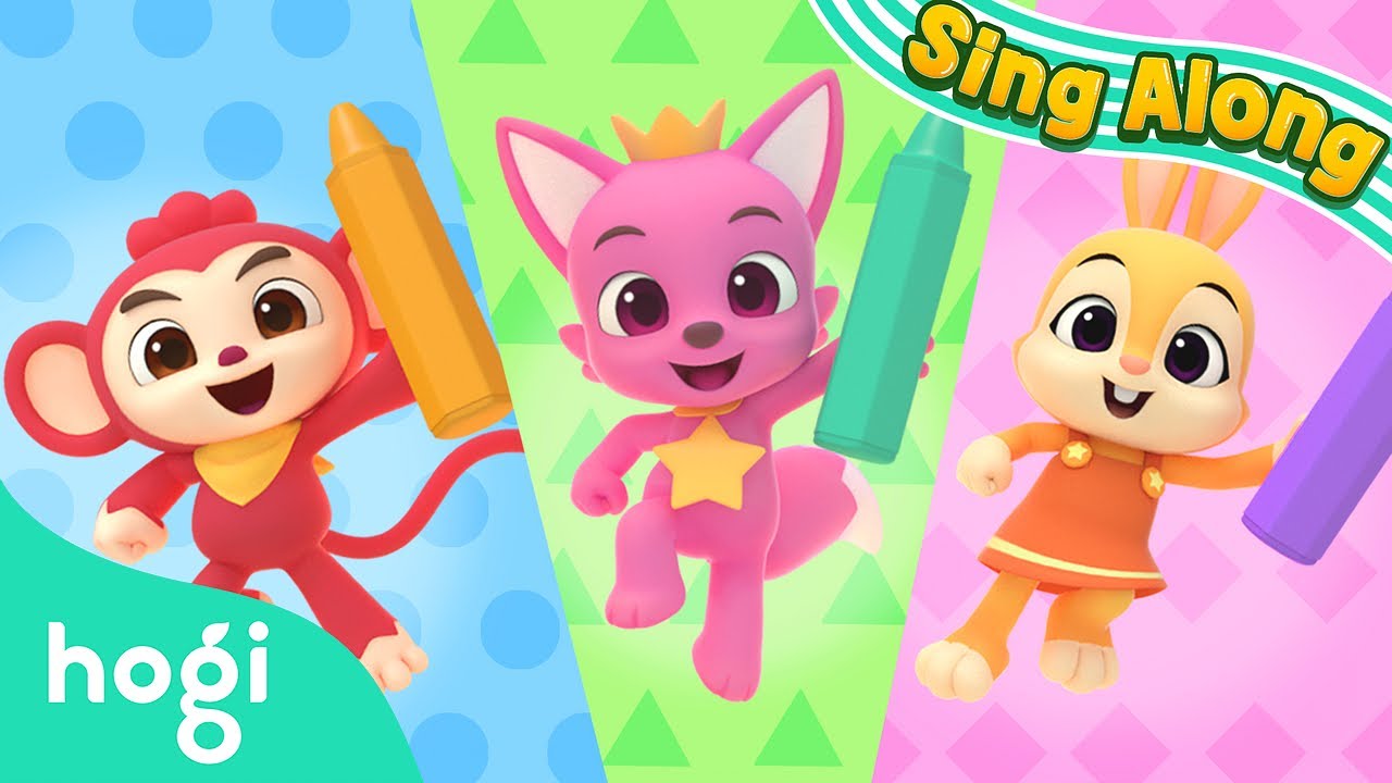Drawing Shapes | Learn shapes for Kids | Sing Along with Hogi | Shapes & Adventure | Pinkfong & Hogi