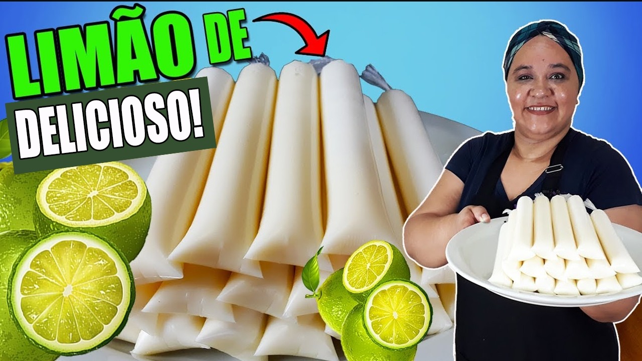 Geladinho de LIMÃO CREMOSO Para Vende a 1 REAL Faça e Venda Muito !