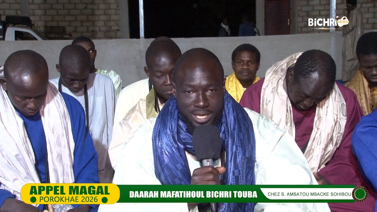 Appel Magal Porokhane Daarah Mafatihoul  Bichri Chez Serigne Amsatou Mbacké Souhaibou