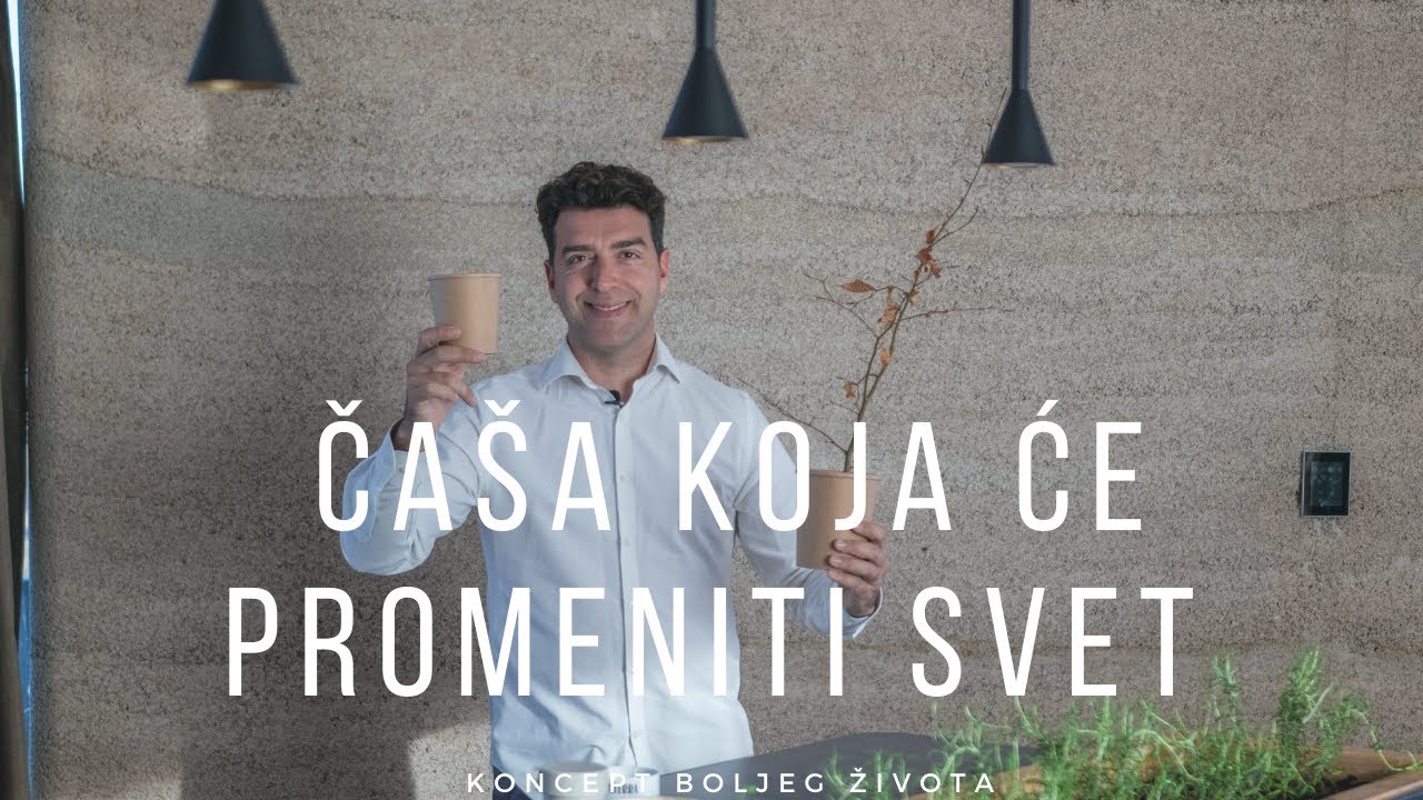 EKO Inovacija- biorazgradiva ČAŠA OD KONOPLJE sa duplim dnom i semenom drveta- reciklira se 100% !