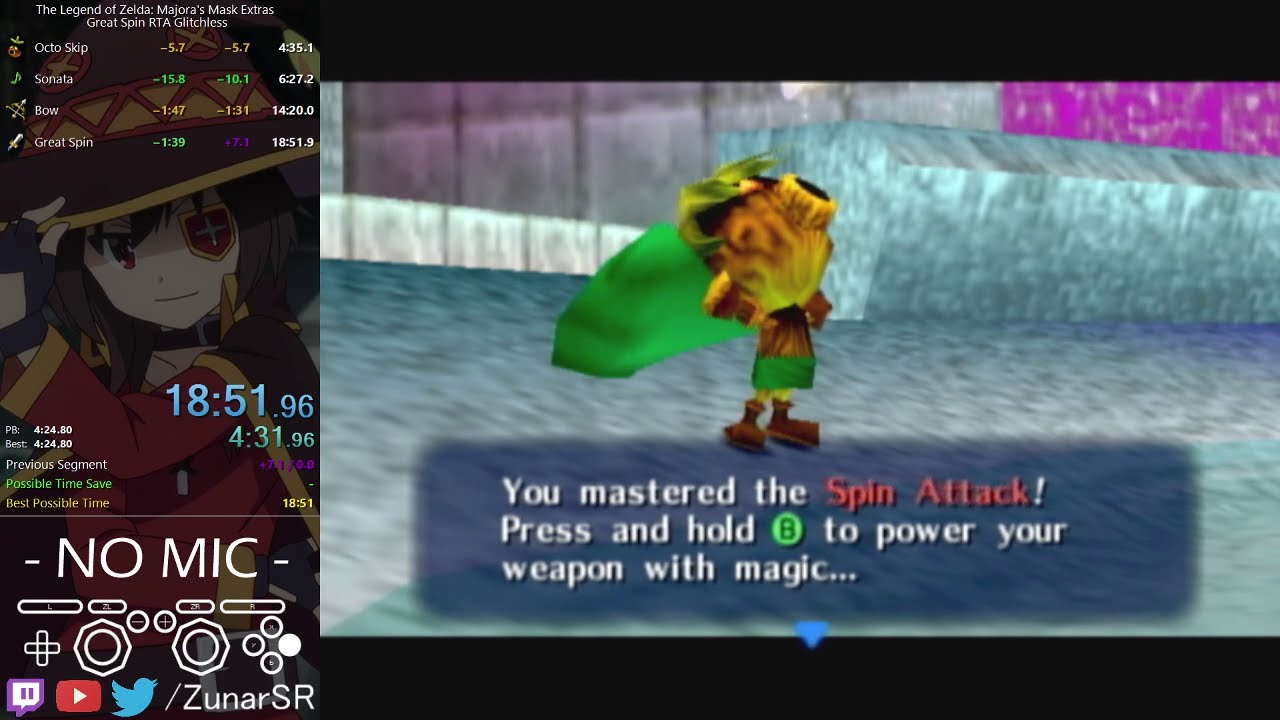 MM Extras - Great Spin RTA Glitchless 18:51.867 [WR]