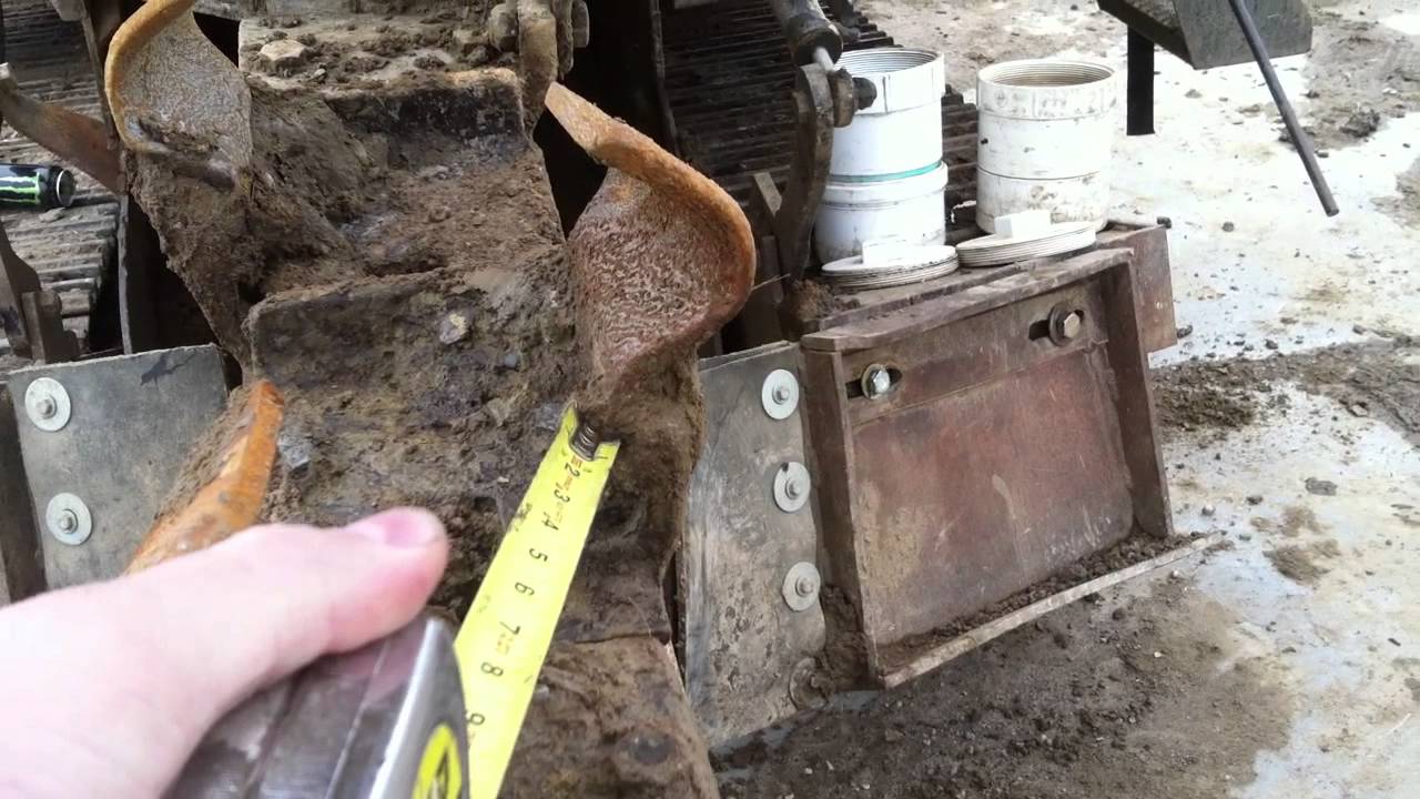 12in Trencher setup