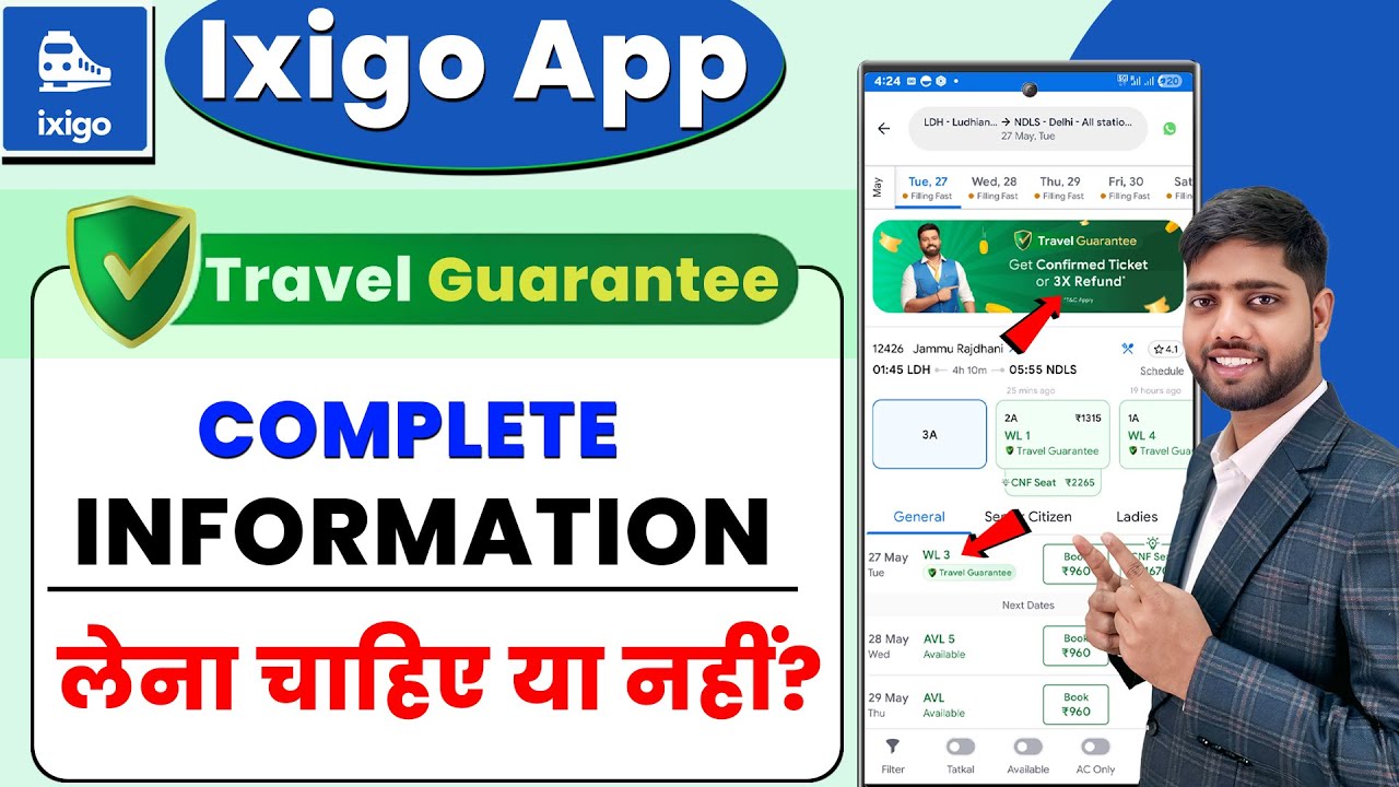 ixigo travel guarantee ! ixigo travel guarantee train ticket ! ixigo travel guarantee refund process