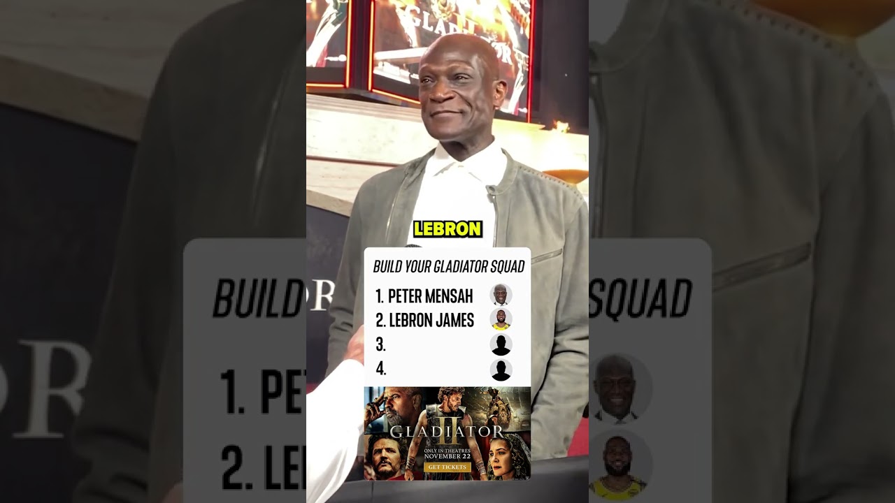 Peter Mensah builds his ultimate Gladiator Squad #shorts