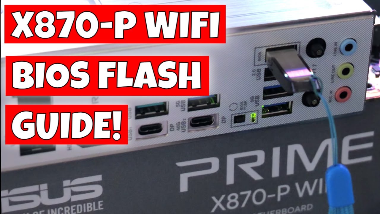 How To Use ASUS USB BIOS Flashback Tool Prime X870-P WiFi