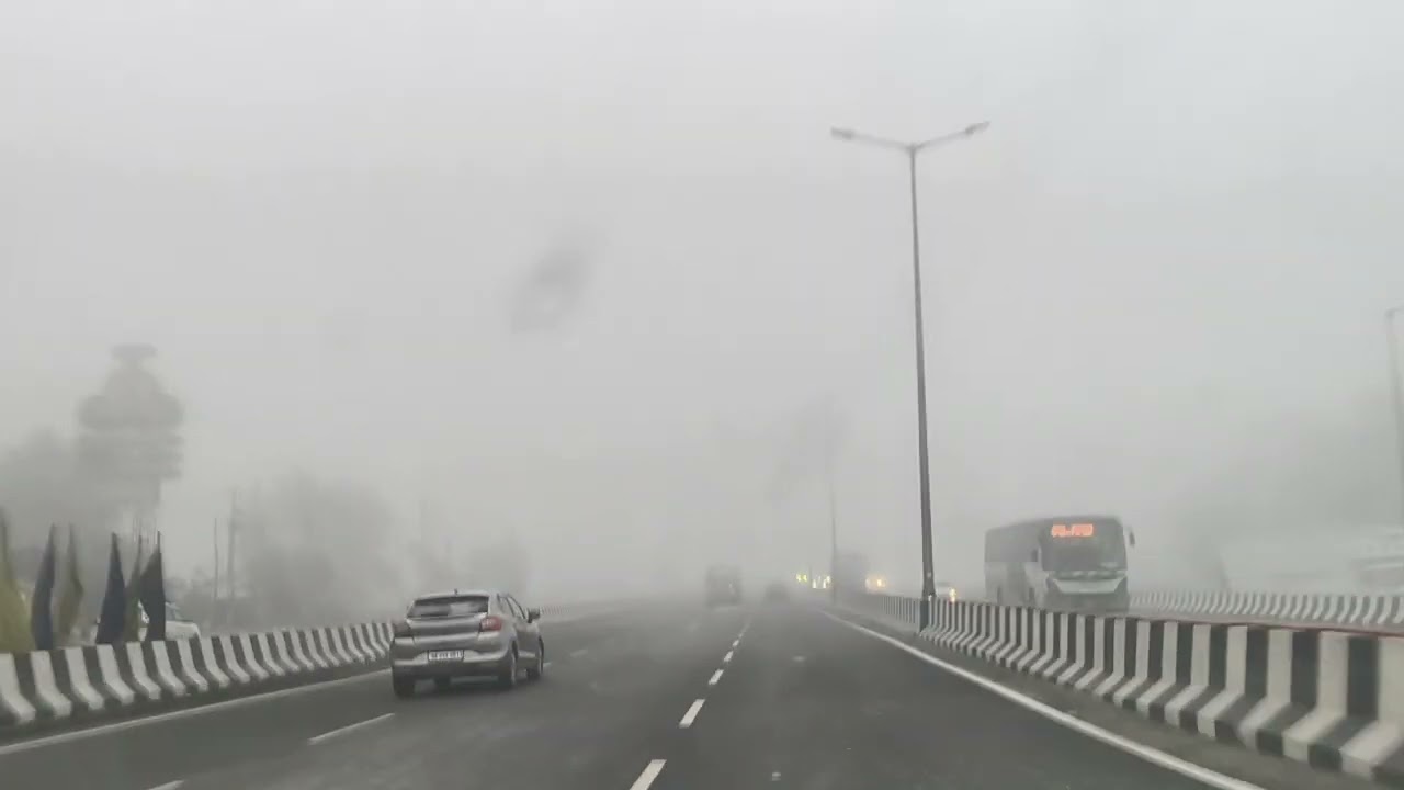 Amritsar to Delhi morning vedar 🌨️🚗🚙