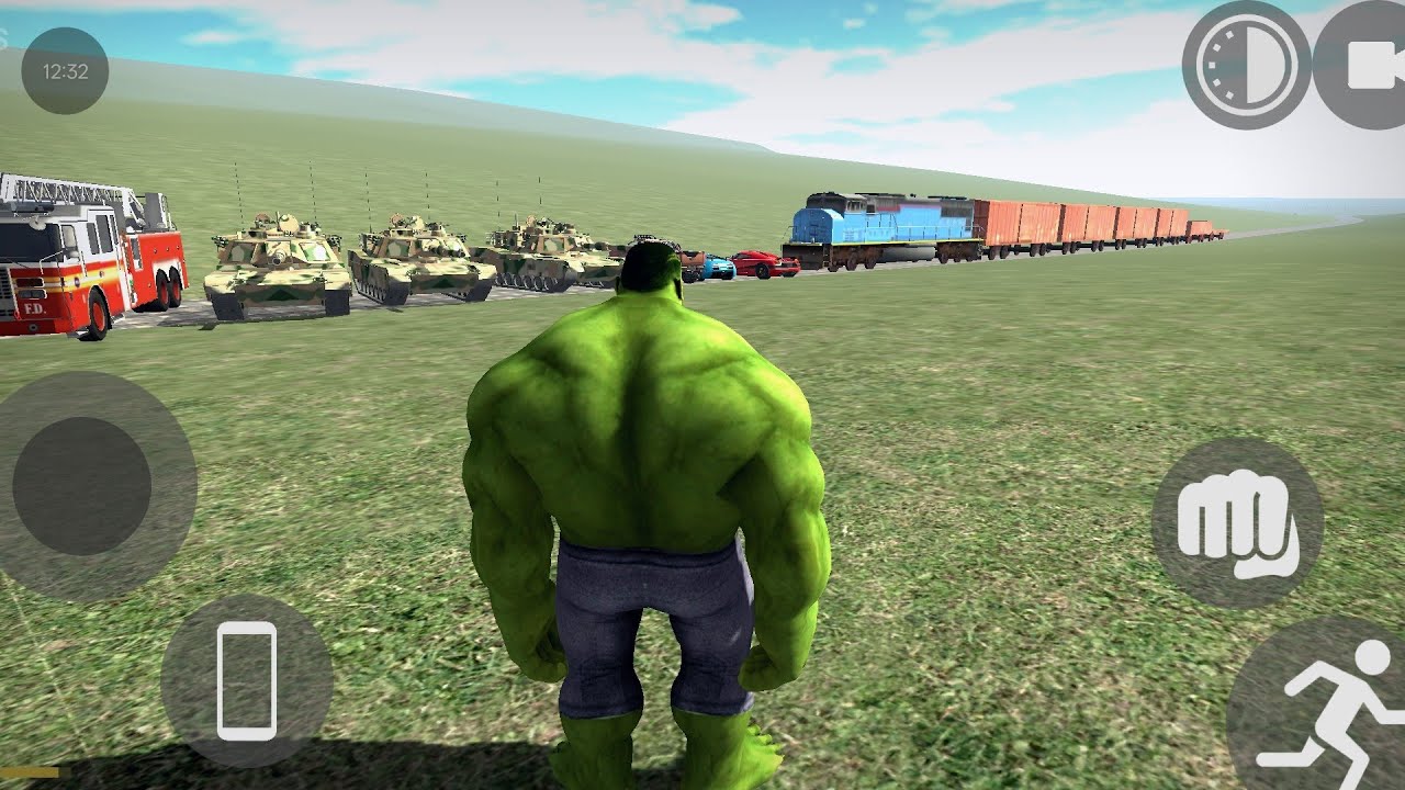 Indian bike driving 3d game 🎮 || 😱🙀  Train Vs Hulk 🤯😮
