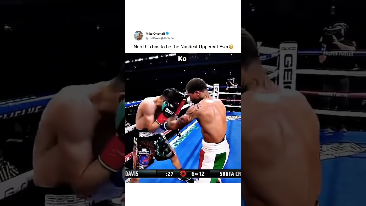 Is This The Nastiest Uppercut You Have Ever Seen?! 💨🫨 #tank #boxing #punch #gervontadavis #boxraw