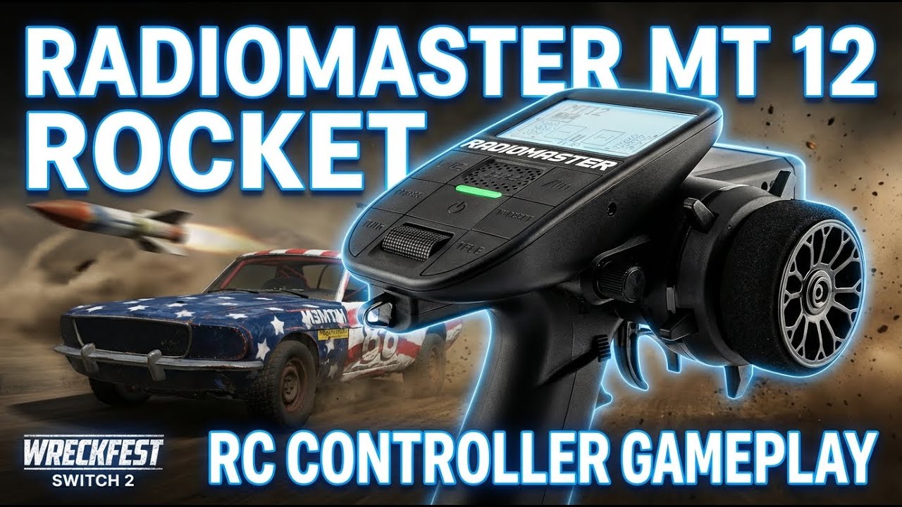 RadioMaster MT12: Rocket - Wreckfest Switch 2 | RC Controller Gameplay (POV)