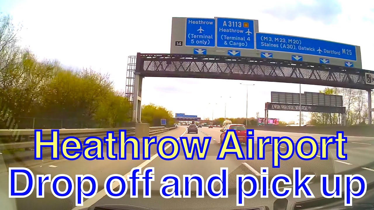 Heathrow | Terminal 5 | Pick up and drop off | M25  [4K]
