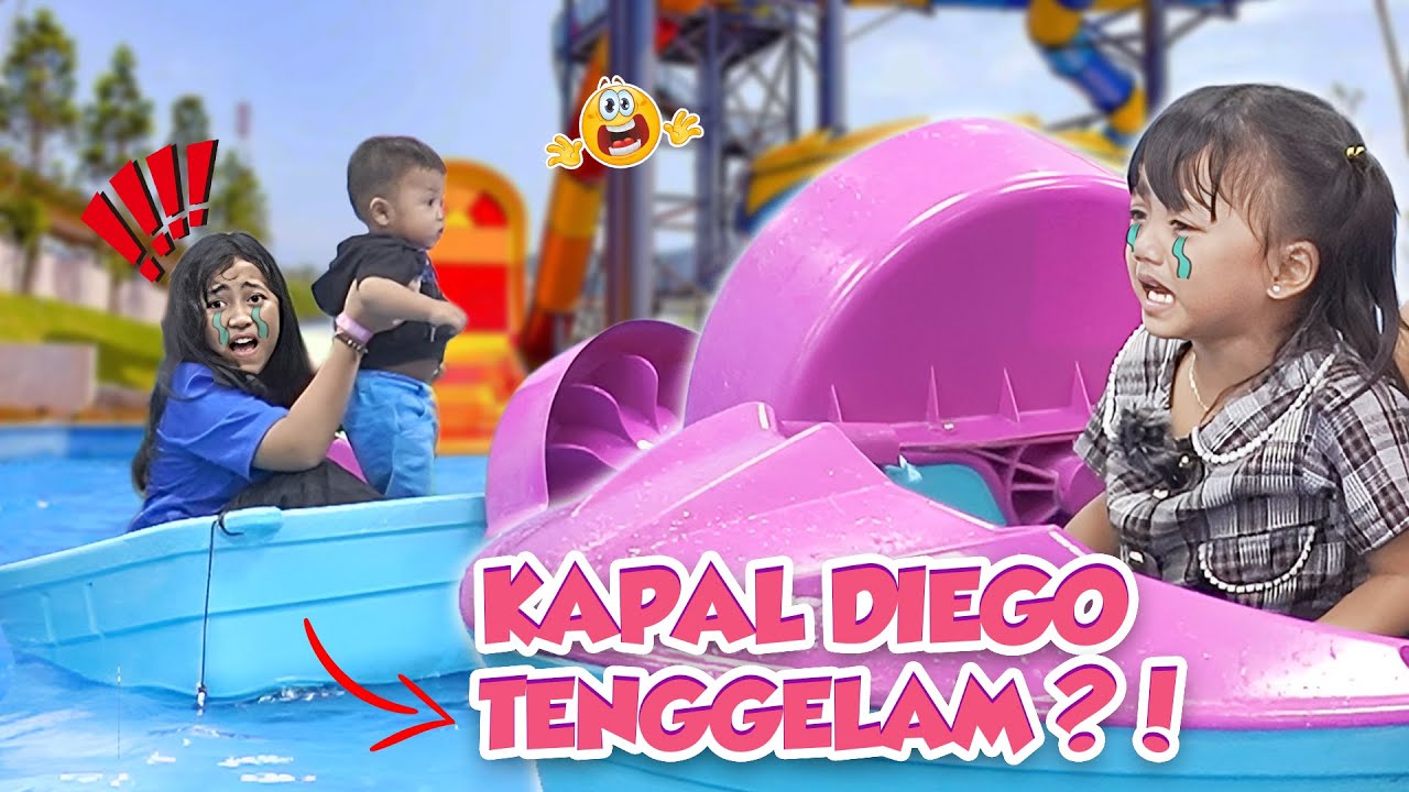 DANISA NANGIS KEJER , TENGGELAM DI KOLAM BARENG DIEGO😢😭 