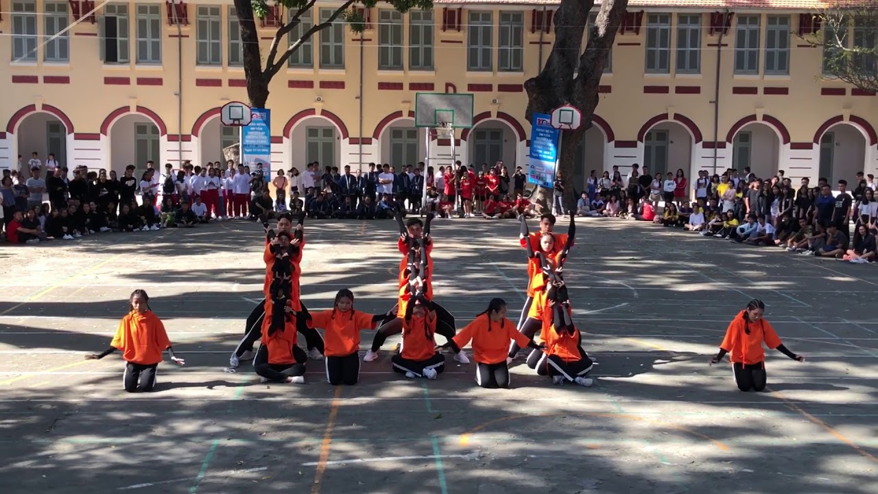 Hạng nhất chung kết flashmob Marie Curie 2018 - 12D4