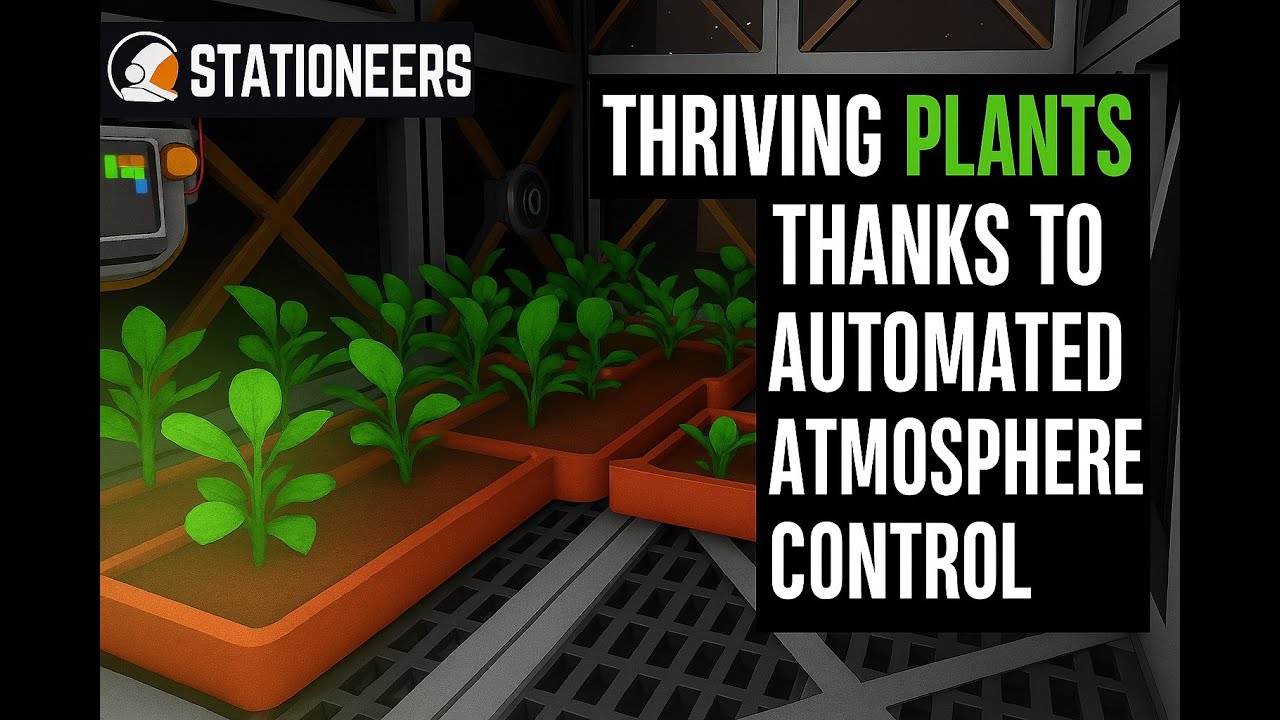 Stationeers Beta: Episode 12 Thriving plants in an automated Atmosphere mix on Mars with IC10