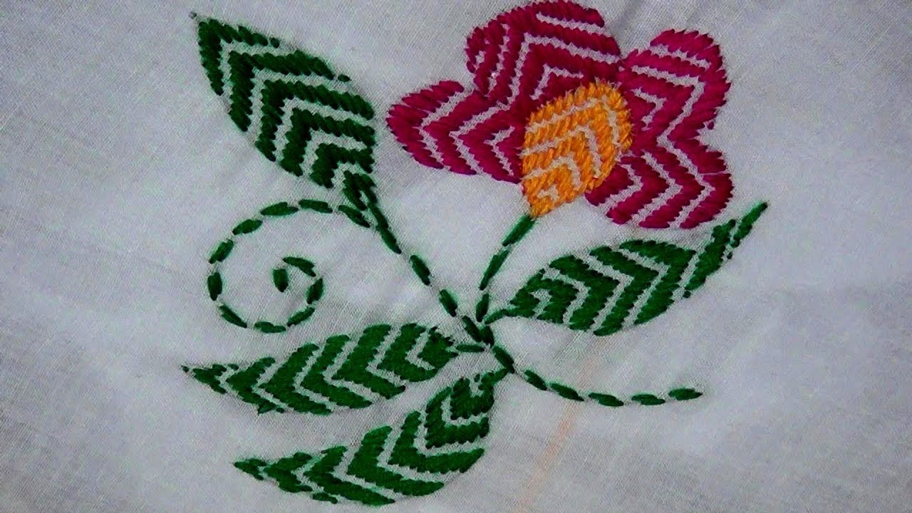 Hand Embroidery : Nakshi Katha Stitch / Katha Stitch / Run Stitch