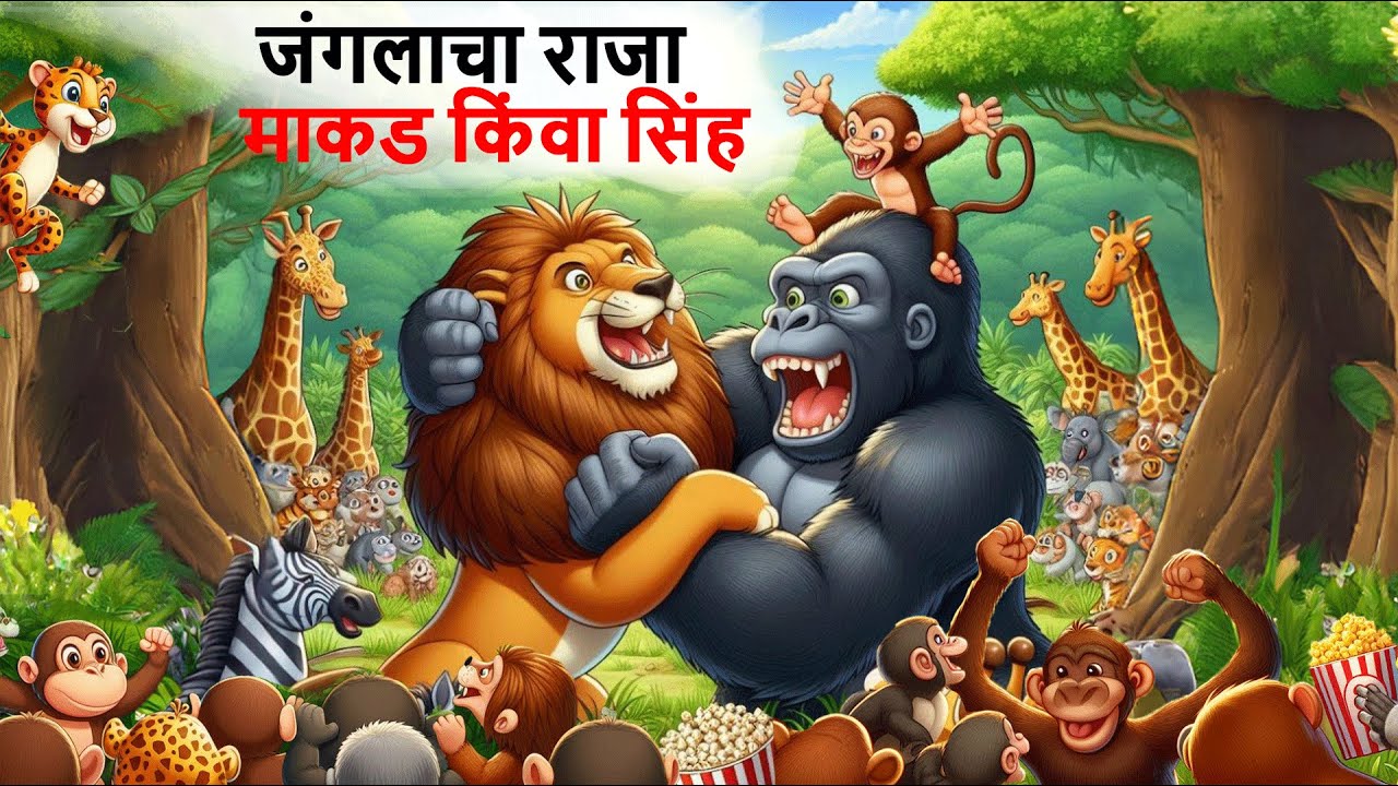 जंगलाचा राजा माकड किंवा सिंह | Marathi Story | Sher Ki Kahani | kahani | Stories in Marathi | goshti