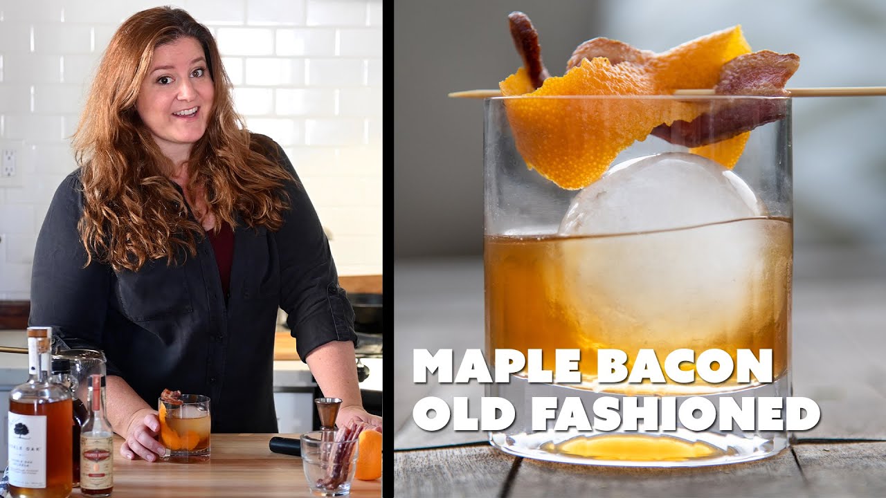 Maple Bacon Old Fashioned | FALL BOURBON COCKTAIL RECIPE