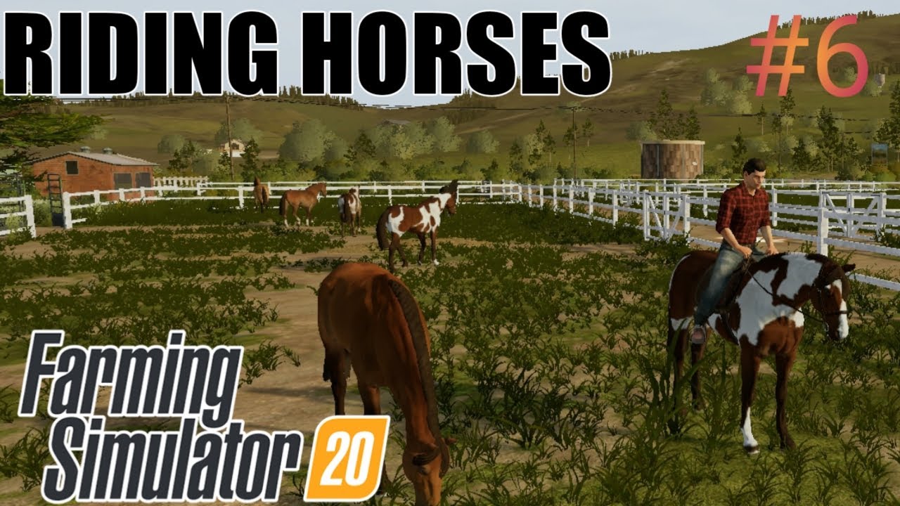 Farming Simulator 20 Ep #6|| Riding Horse || #vamshigaming