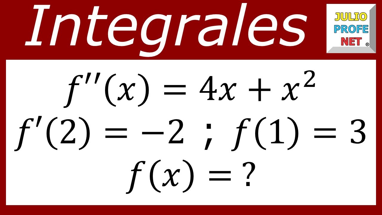 Antiderivadas | Problema 1 #julioprofe
