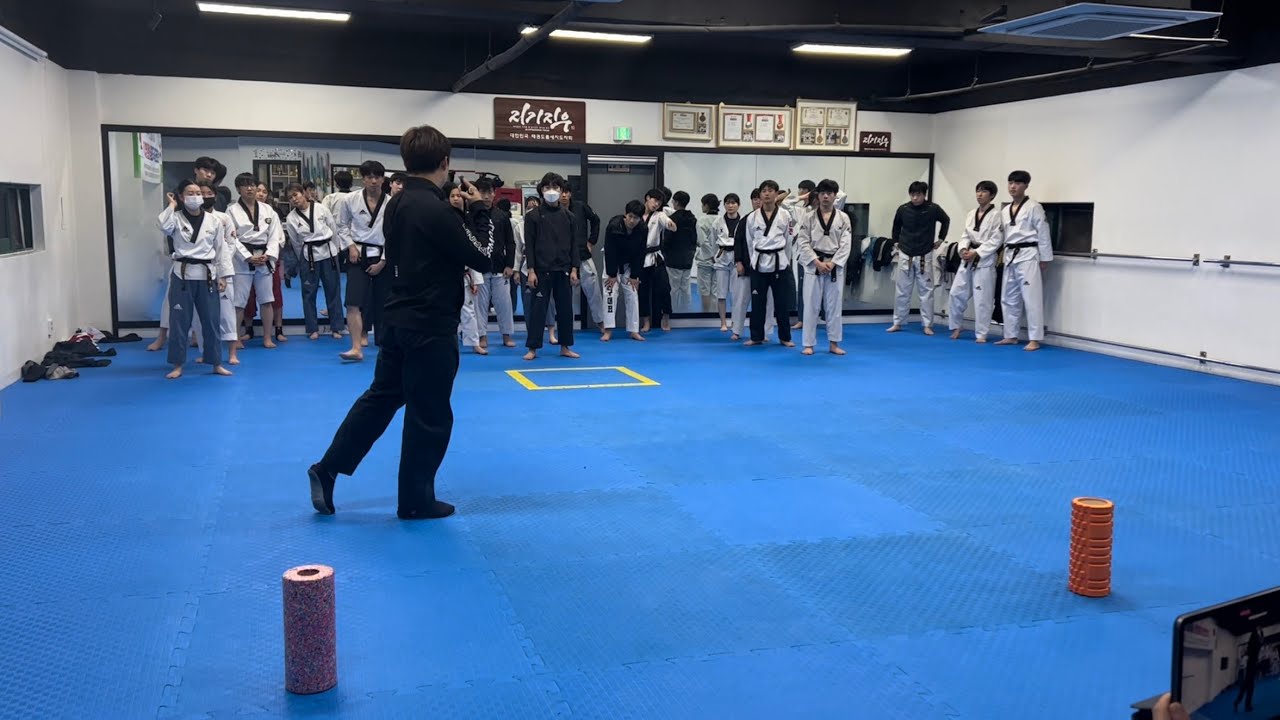 품새 국가대표 김도경 관장님이 알려주는 발차기수업 앞차기, 돌려차기, 옆차기 (일본 대표팀 전지훈련) Taekwondo kick training