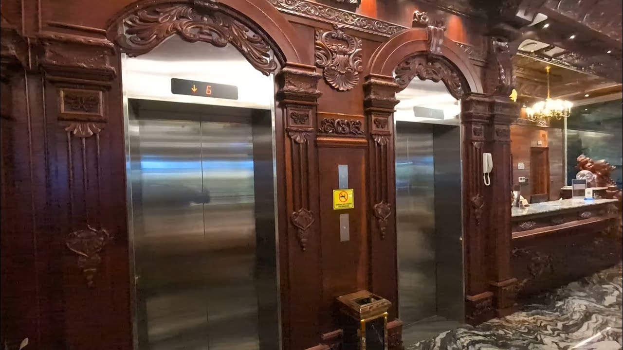 Mitsubishi elevator at Monalisa Luxury Hotel, Da Nang, Vietnam