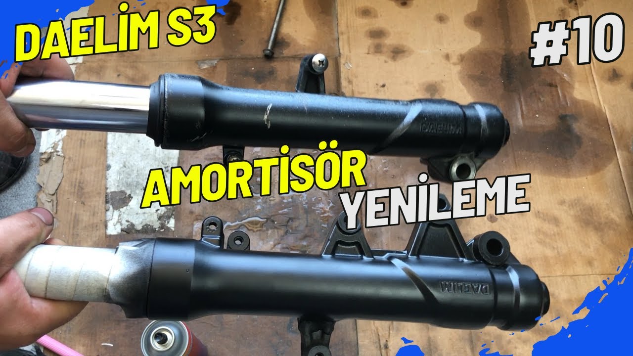 Motosiklet Ön Amortisör Yenileme | Daelim S3 Yenileme 10.Bölüm
