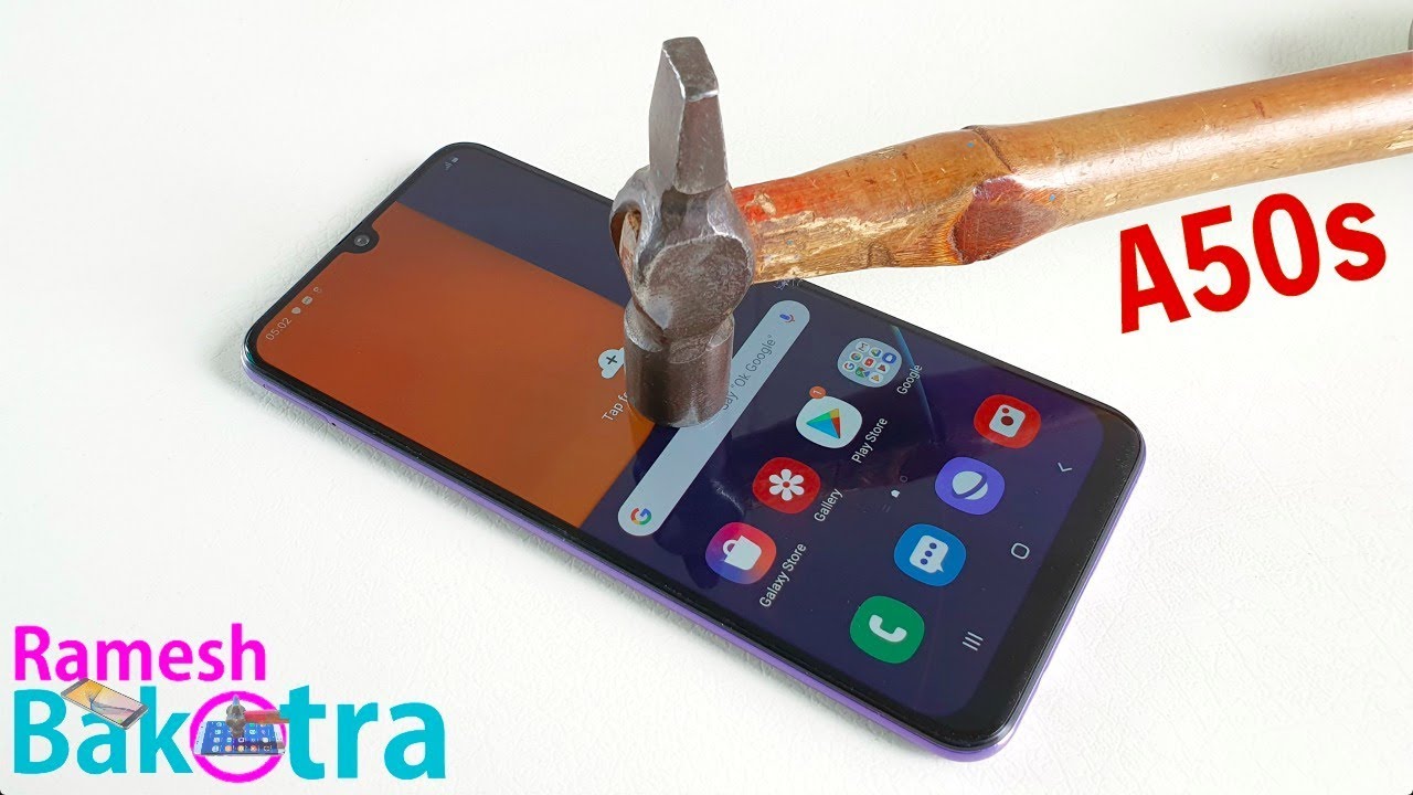 Samsung Galaxy A50s Screen Scratch Test