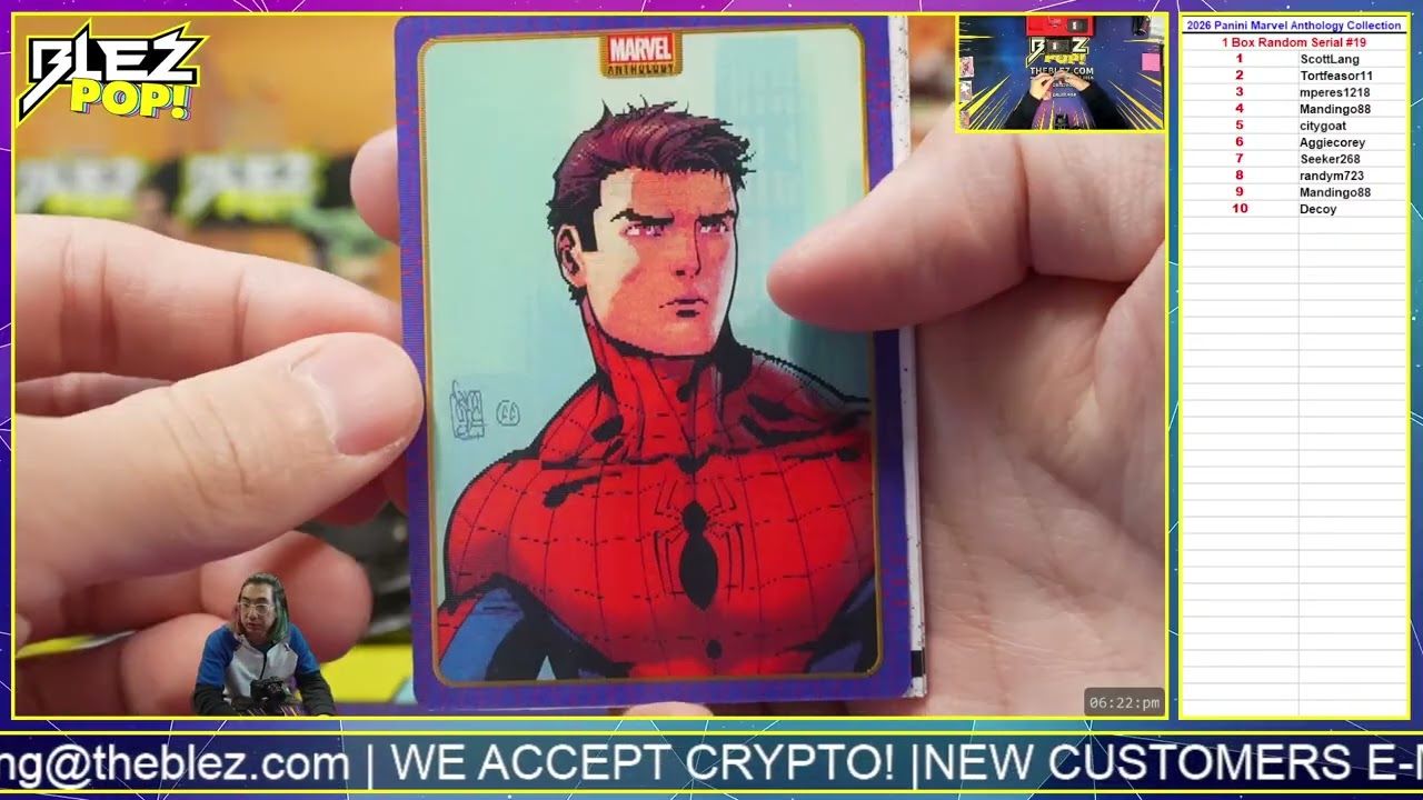 2026 Panini Marvel Anthology Collection 1 Box Break Random Serial #19