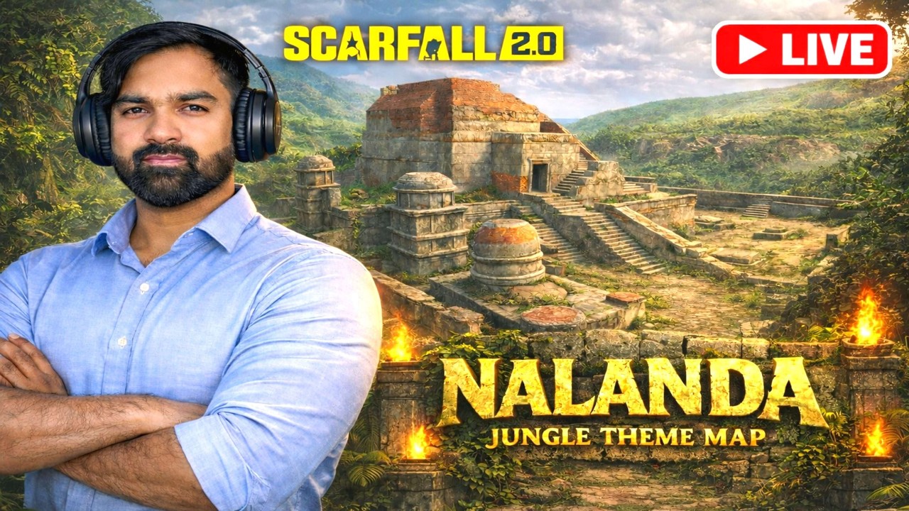 😍SCARFALL 2.0 LIVE STERAM✌️JUNG MAP😉 UPDATE HOLI BUNDLE AVAILABLE NEW INDIAN GAME #battleroyalegame