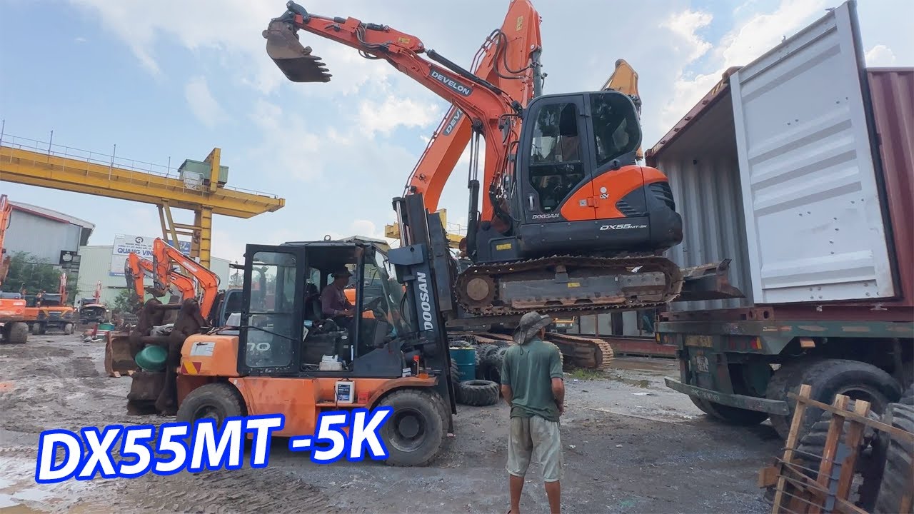 Hồi Hộp Cảnh Tháo Công Siêu Phẩm Siêu Phẩm DOOSAN DX55 MT - 5K Gía Hơn 500 Triệu Đồng