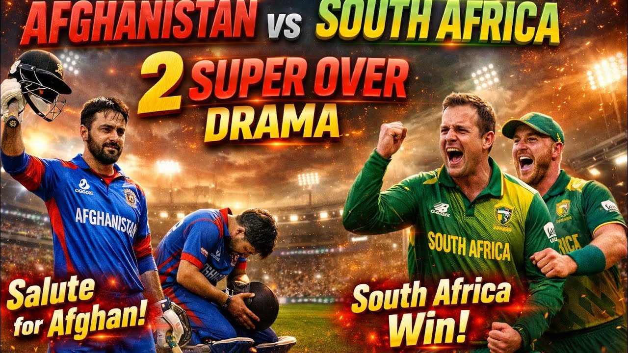 2 Super Over , No Ball Drama | SA Win But Salute To Afghan || Aus Batting Collapse #t20worldcup2026 