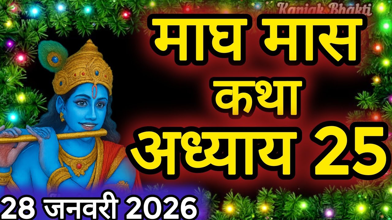 माघ मास कथा - अध्याय 25|| Magh Maas Ki Katha Day25 || kartik mahatmya adhyay 25
