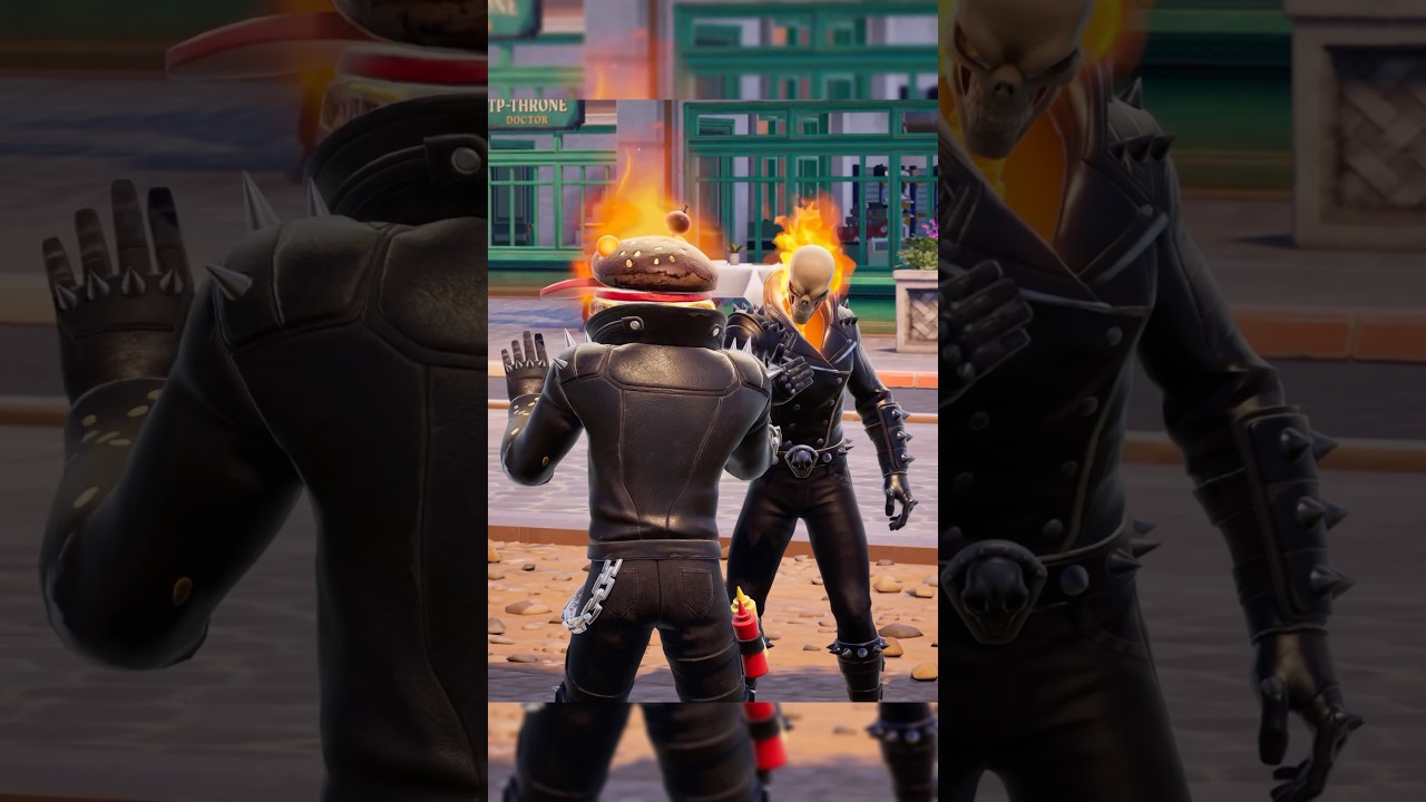 GHOST RIDER helps BEEF BOSS take revenge..😏😱 #shorts #fortnite