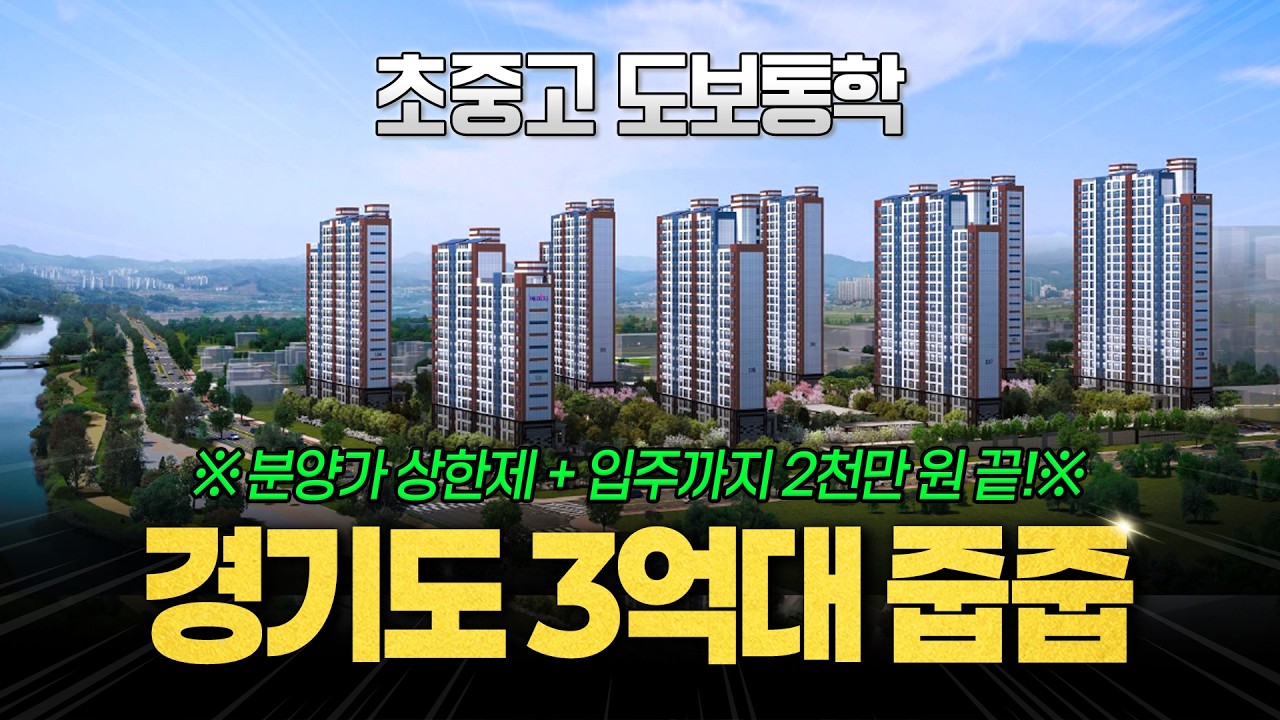 안성 아양 금성백조 예미지 | 초중고 도보통학 가능한 신축 84타입 3억대부터 줍줍 가능!