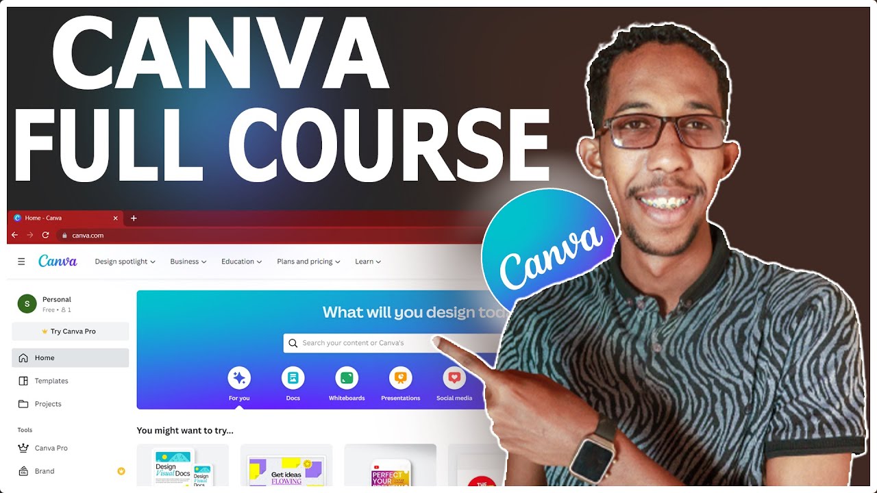 Canva Course | Baro Graphic Designka Iyo Digital Marketingka Adigo Adeegsanaya Aalada Canva
