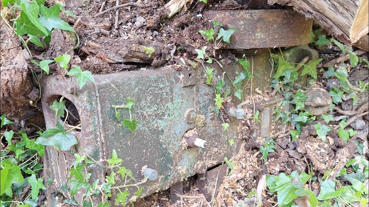 Lister D Stationary engine excavation