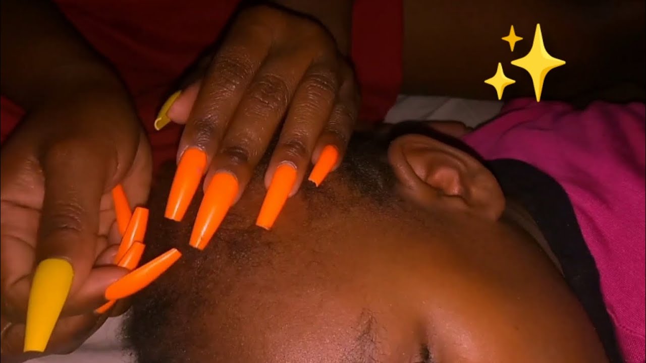 Scratching and Nitpicking Your Scalp with Long Nails ✨😴