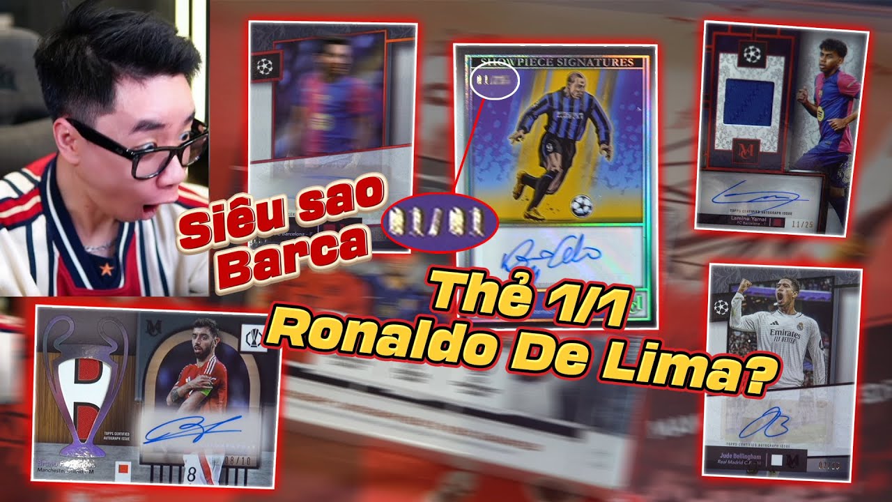 Đây là cách Tín Dubai săn tìm chữ kí Messi trong box thẻ cầu thủ Topps Museum Collection 24/25