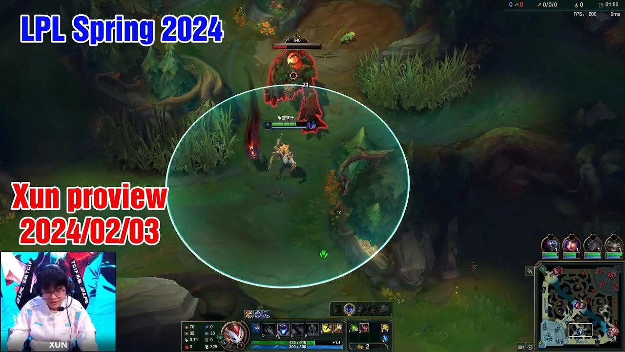 Xun proview 2024/02/03 kindred rell LPL spring | BLG Xun第一视角