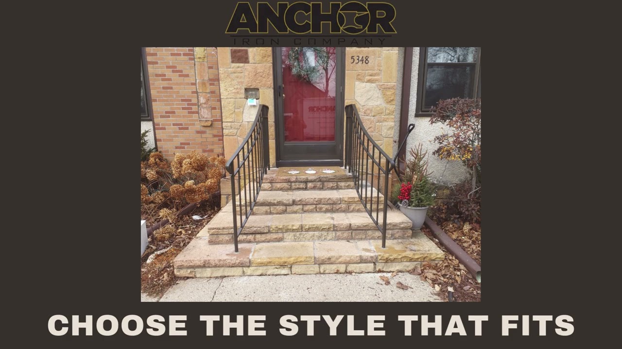 Custom Iron Step Railings - Anchor Iron