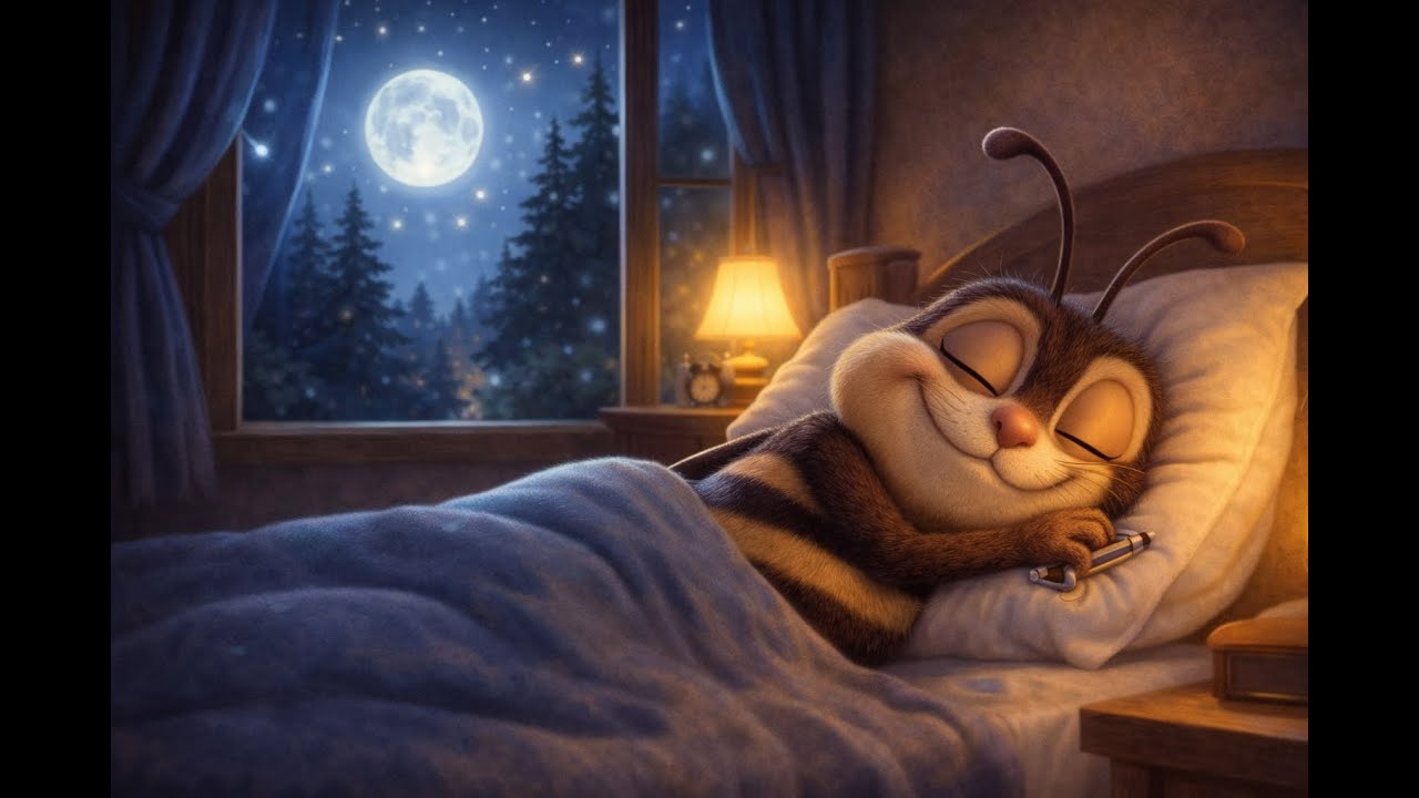 Muzică relaxantă pentru somn copii 🌙 | Frizzly Sparkles adoarme liniștit | 30 minute