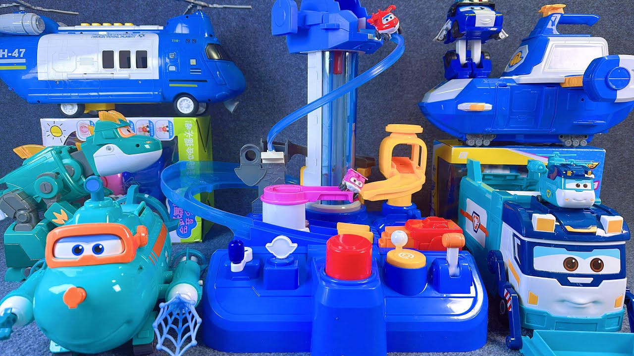 24-minute of satisfying unboxing, cool Super Wings Space Base Set Series ASMR | Review Toys