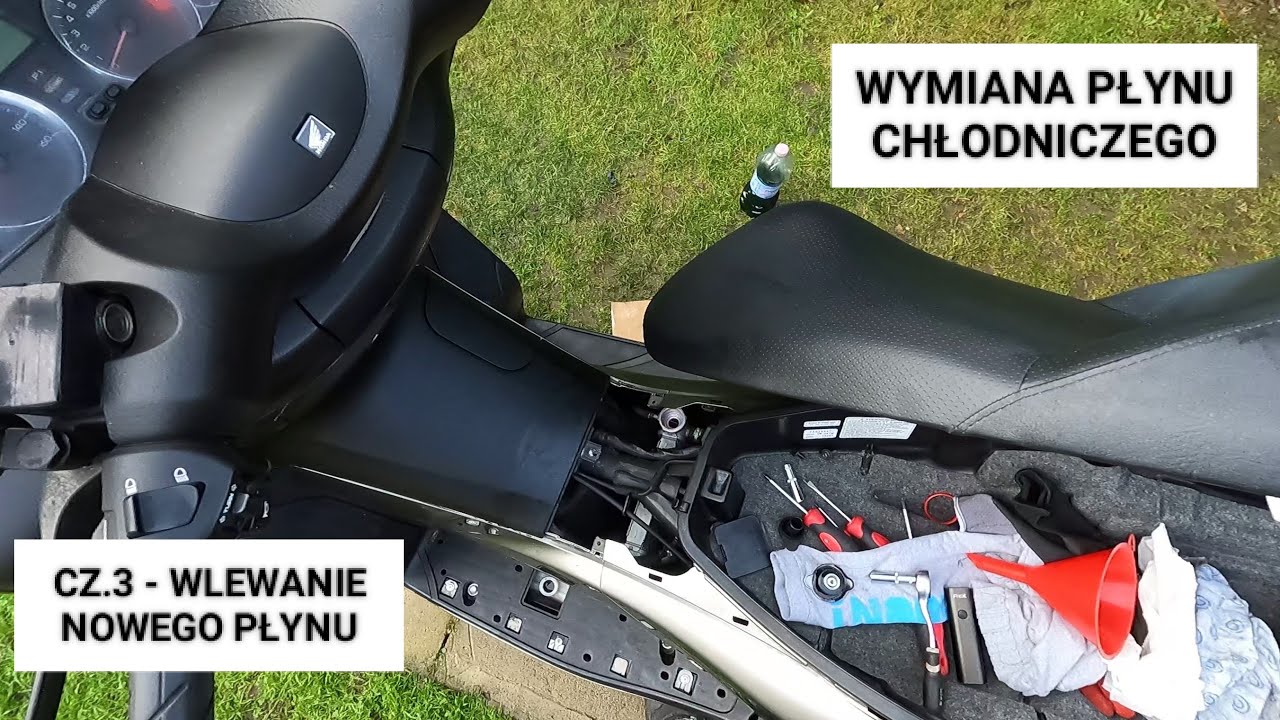 Honda S-Wing 125 - Wymiana płynu chłodniczego cz.3 | #motovlog 15