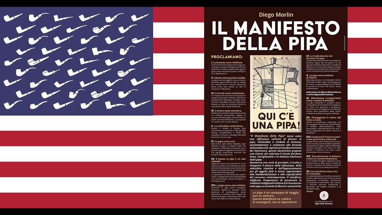 Pipatori con orgoglio - il manifesto della pipa di Diego Morlin #ytpcpipecommunity